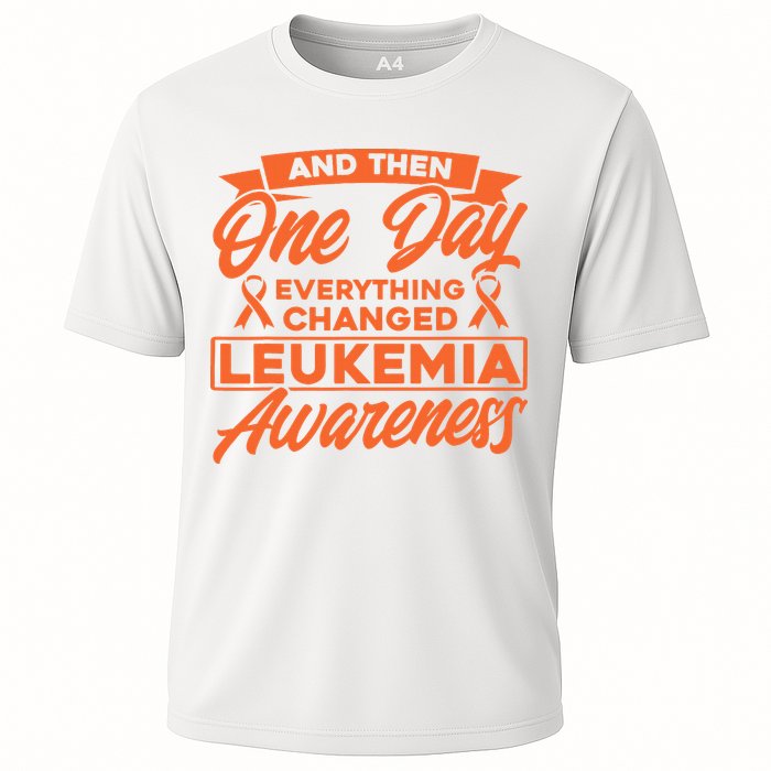 Everything Changed Leukemia Awareness Cooling Performance Crew T-Shirt