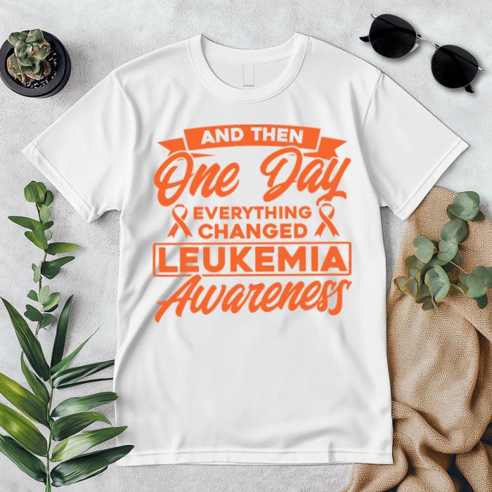 Everything Changed Leukemia Awareness Premium T-Shirt
