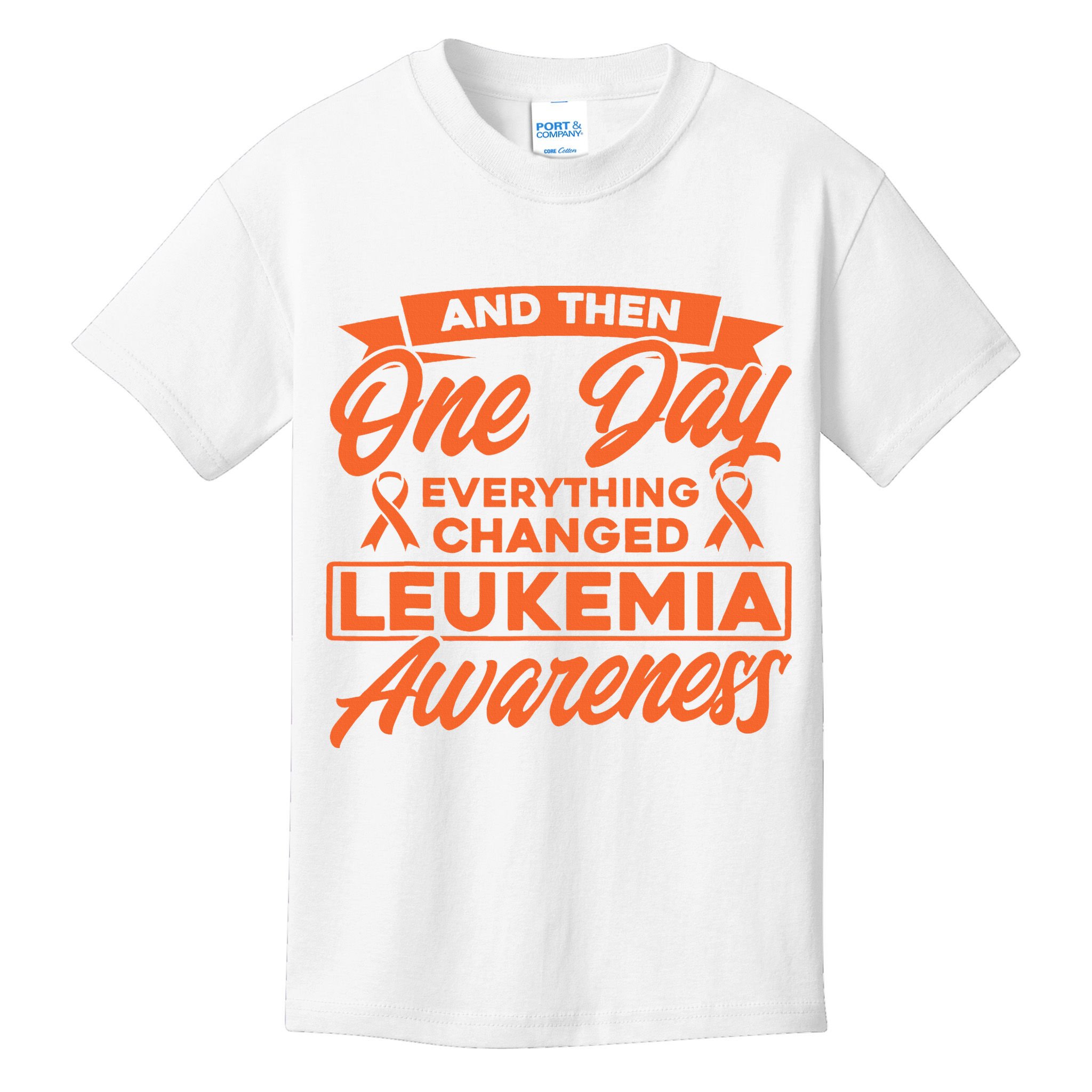 Everything Changed Leukemia Awareness Kids T-Shirt