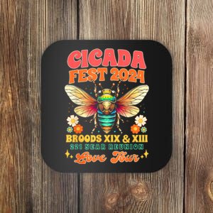 Entomology Cicada Lover Cicada Fest 2024 Broods Xix & Xiii Coaster