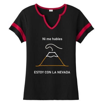 Estoy Con La Nevada (Oscuro) Ladies Halftime Notch Neck Tee