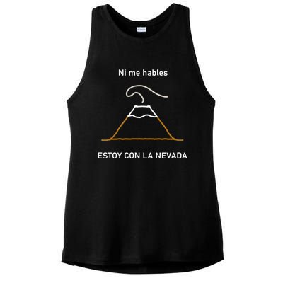 Estoy Con La Nevada (Oscuro) Ladies PosiCharge Tri-Blend Wicking Tank