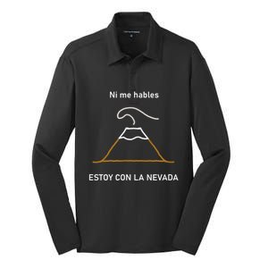 Estoy Con La Nevada (Oscuro) Silk Touch Performance Long Sleeve Polo