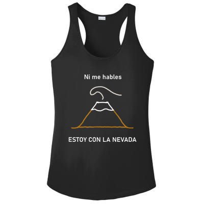 Estoy Con La Nevada (Oscuro) Ladies PosiCharge Competitor Racerback Tank