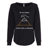 Estoy Con La Nevada (Oscuro) Womens California Wash Sweatshirt