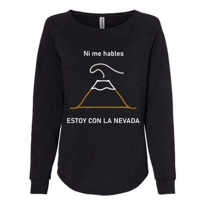 Estoy Con La Nevada (Oscuro) Womens California Wash Sweatshirt