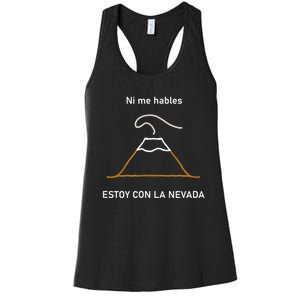 Estoy Con La Nevada (Oscuro) Women's Racerback Tank