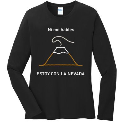 Estoy Con La Nevada (Oscuro) Ladies Long Sleeve Shirt