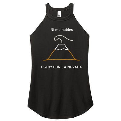 Estoy Con La Nevada (Oscuro) Women's Perfect Tri Rocker Tank