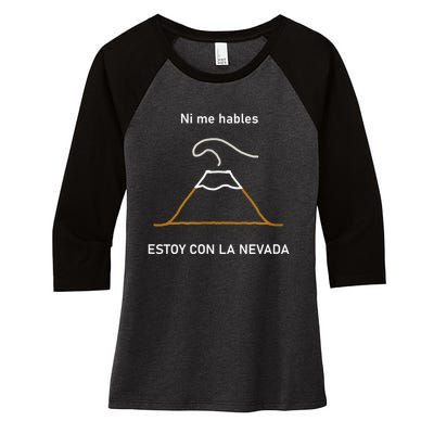 Estoy Con La Nevada (Oscuro) Women's Tri-Blend 3/4-Sleeve Raglan Shirt