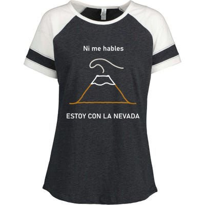 Estoy Con La Nevada (Oscuro) Enza Ladies Jersey Colorblock Tee