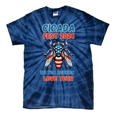 Entomology Cicada Lover Cicada Fest 2024 Tie-Dye T-Shirt