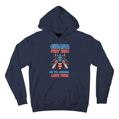 Entomology Cicada Lover Cicada Fest 2024 Tall Hoodie