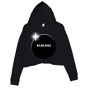 Eclipse 04.08 2024 Crop Fleece Hoodie