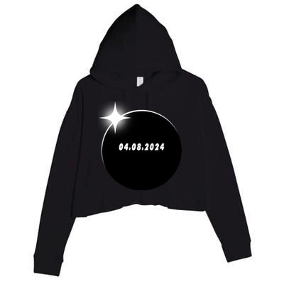 Eclipse 04.08 2024 Crop Fleece Hoodie