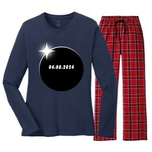 Eclipse 04.08 2024 Women's Long Sleeve Flannel Pajama Set 