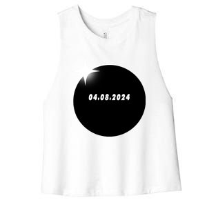 Eclipse 04.08 2024 Women's Racerback Cropped Tank