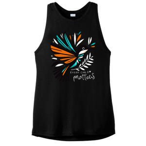 Every Child Matters Unity Day Anti Bullying Ladies PosiCharge Tri-Blend Wicking Tank