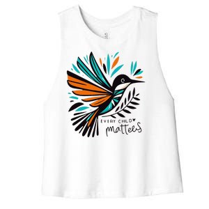 Every Child Matters Unity Day Anti Bullying Women's Racerback Cropped Tank