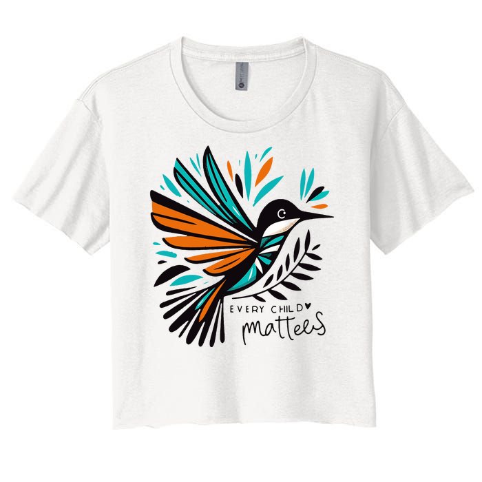 Every Child Matters Unity Day Anti Bullying Women's Crop Top Tee