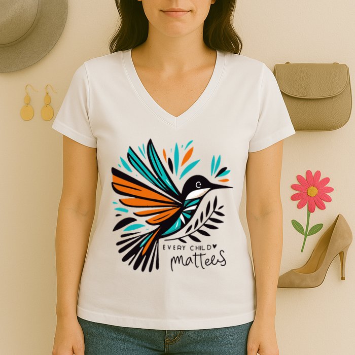 Every Child Matters Unity Day Anti Bullying Women's V-Neck T-Shirt