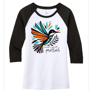 Every Child Matters Unity Day Anti Bullying Women's Tri-Blend 3/4-Sleeve Raglan Shirt