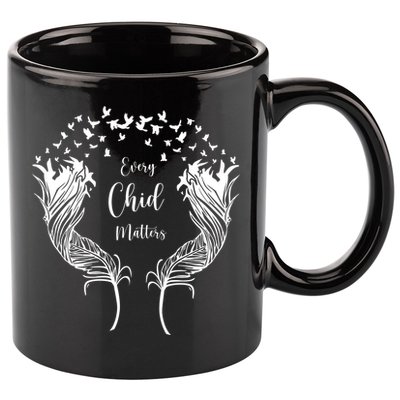 Every Child Matters Orange, Kindness And Equality 11oz C Handle Ceramic Mug