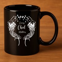 Every Child Matters Orange, Kindness And Equality 11oz C Handle Ceramic Mug
