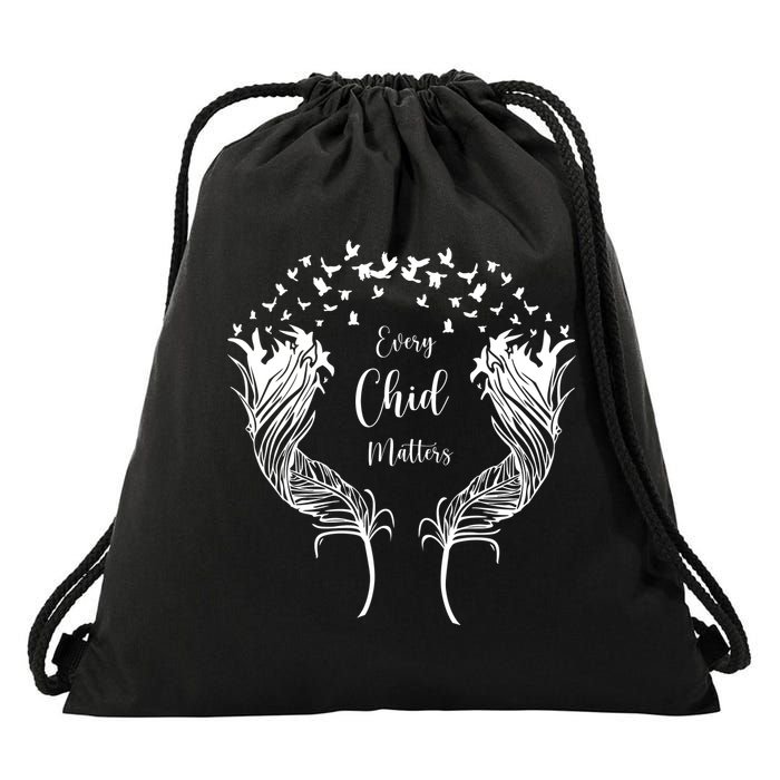 Every Child Matters Orange, Kindness And Equality Drawstring Bag