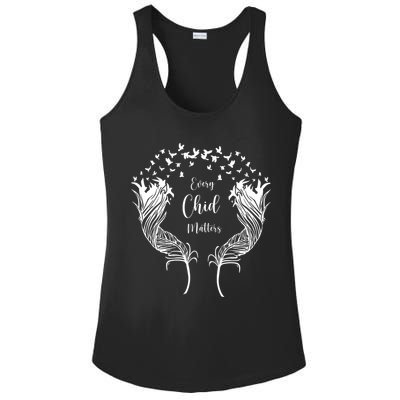 Every Child Matters Orange, Kindness And Equality Ladies PosiCharge Competitor Racerback Tank