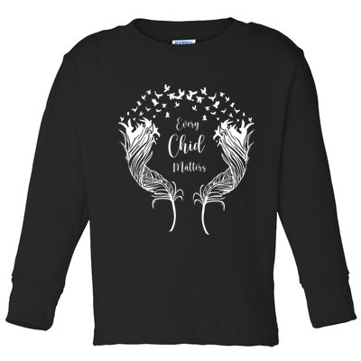 Every Child Matters Orange, Kindness And Equality Toddler Long Sleeve Shirt