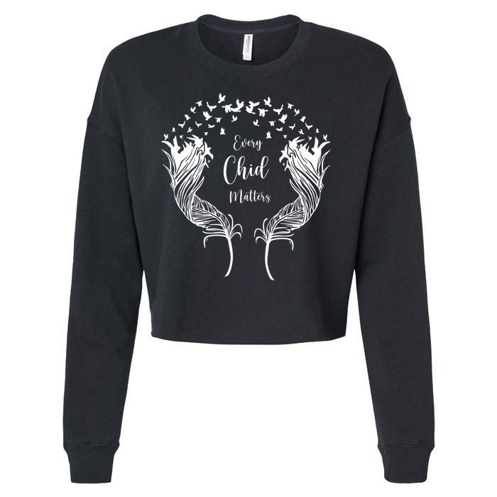 Every Child Matters Orange, Kindness And Equality Cropped Pullover Crew