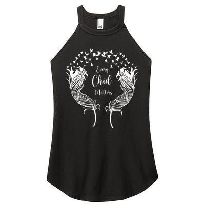 Every Child Matters Orange, Kindness And Equality Women's Perfect Tri Rocker Tank