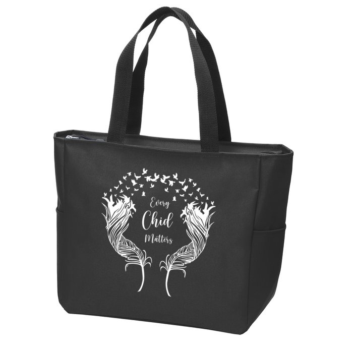 Every Child Matters Orange, Kindness And Equality Zip Tote Bag