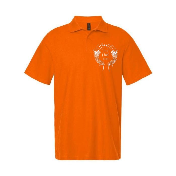 Every Child Matters Orange, Kindness And Equality Softstyle Adult Sport Polo