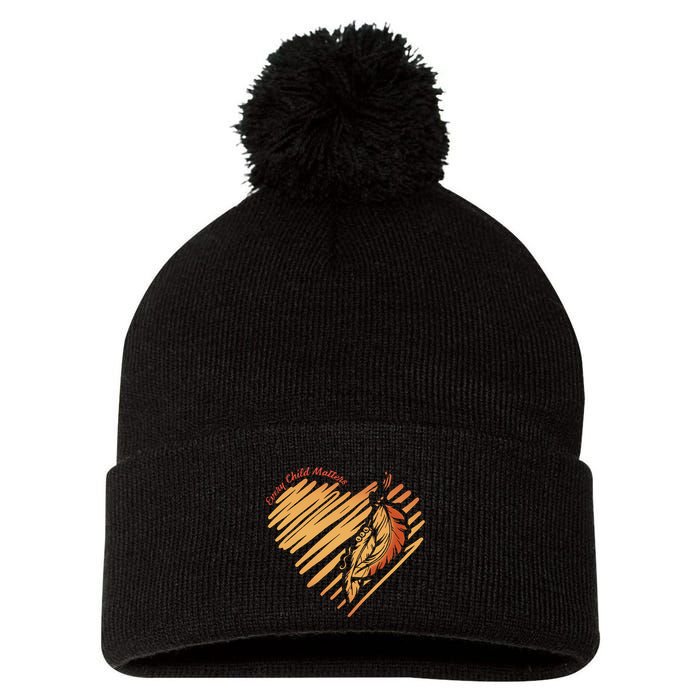 Every Child Matters Kindness And Equality Pom Pom 12in Knit Beanie