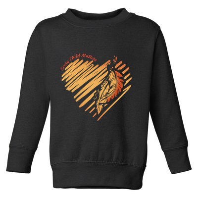 Every Child Matters Kindness And Equality Toddler Sweatshirt