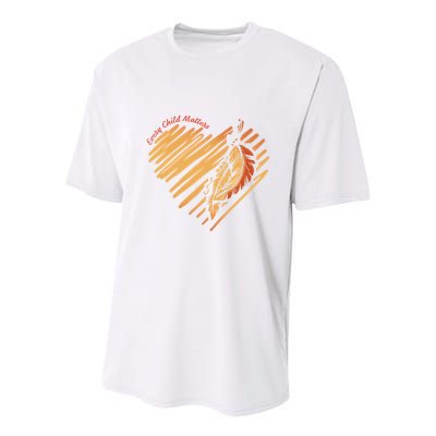 Every Child Matters Kindness And Equality Youth Performance Sprint T-Shirt