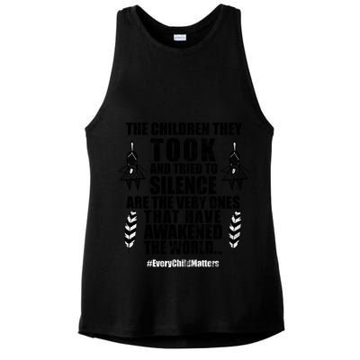 Every Child Matters Quote Ladies PosiCharge Tri-Blend Wicking Tank