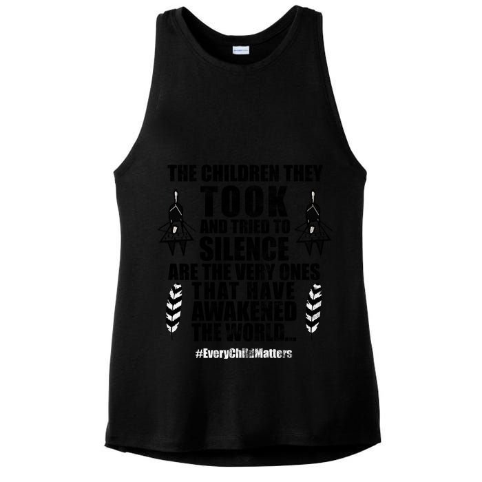Every Child Matters Quote Ladies PosiCharge Tri-Blend Wicking Tank