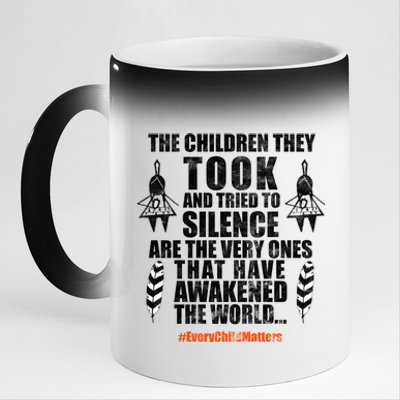 Every Child Matters Quote 11oz Black Color Changing Mug