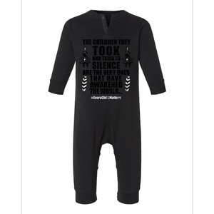 Every Child Matters Quote Infant Fleece One Piece