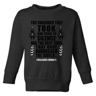 Every Child Matters Quote Toddler Sweatshirt