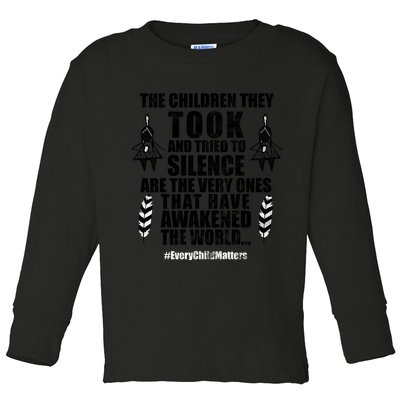 Every Child Matters Quote Toddler Long Sleeve Shirt
