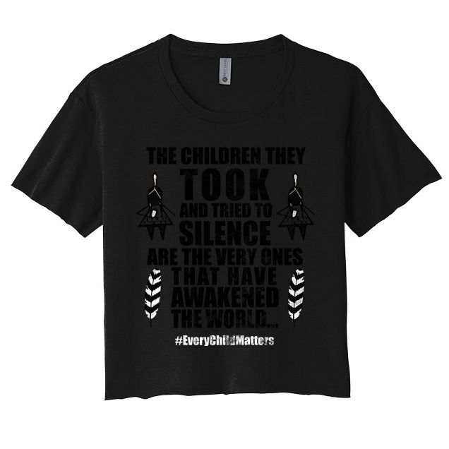 Every Child Matters Quote Crop Top