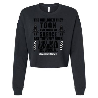 Every Child Matters Quote Cropped Pullover Crew