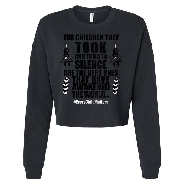 Every Child Matters Quote Cropped Pullover Crew