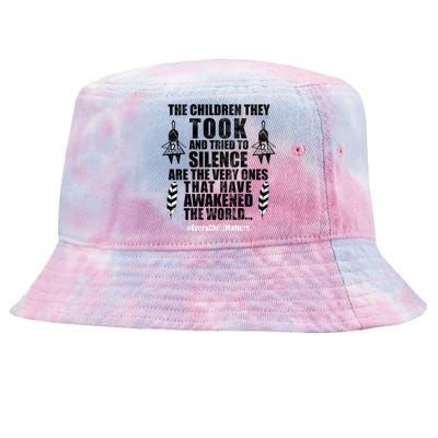 Every Child Matters Quote Tie-Dyed Bucket Hat