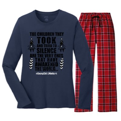 Every Child Matters Quote Women's Long Sleeve Flannel Pajama Set 