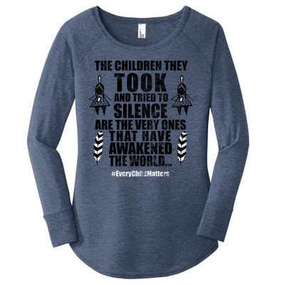 Every Child Matters Quote Women's Perfect Tri Tunic Long Sleeve Shirt